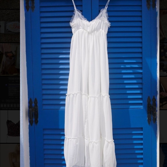 NWT Chicwish Maxi Chiffon Bridal Dress Small - Picture 2 of 8